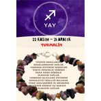Sertifikalı Burç Taşı Yay Burcu Turmalin Taşı Bileklik