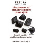 Sertifikalı Cüzdan Boy Ham Turmalin Taşı Kütle - Negatifliği Bloklar ve Koruma Sağlar