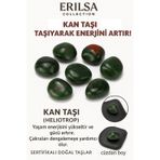 Sertifikalı Cüzdan Boy Heliotrop - Kan Taşı Kütle - Dayanıklılık ve Yaşam Gücü Kazandırır