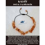 Sertifikalı Doğal Kırık Taş Kalsit Taşı Bileklik Asansörlü Kilit Sistemi