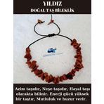 Sertifikalı Doğal Kırık Taş Yıldız Taşı Bileklik Asansörlü Kilit Sistemi