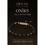 Sertifikalı Doğal Oniks Taşı Bileklik – Güç Ve Koruma Sağlayan Enerji Taşı Takı
