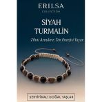 Sertifikalı Doğal Siyah Turmalin Taşı Bileklik – Negatif Enerjiyi Arındıran Şık El Yapımı Takı