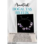 Sertifikalı Doğal Taş Ametist Bileklik Özel Tasarım El Yapımı Asansör Kilit Sistemi