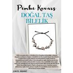 Sertifikalı Doğal Taş Pembe Kuvars Bileklik Özel Tasarım El Yapımı Asansör Kilit Sistemi