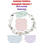 Sertifikalı Doğal Taş Rutil Kuvars (MELEK SAÇI) Bileklik Aaa Kalite