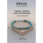 Sertifikalı Dorika Firuze Doğal Taş Bileklik – Güçlü Ol, Fark Yarat