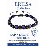 Sertifikalı Fasetli Terahertz Lapis Lazuli Taşı Bileklik – Bilgelik ve İç Huzur