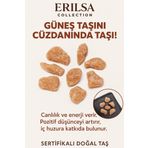 Sertifikalı Ham Cüzdan Boy Güneş Taşı Kütle - El Taşı - Neşe, Özgüven ve Günlük Enerji Desteği
