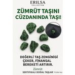Sertifikalı Ham Cüzdan Boy Zümrüt Taşı Kütle - El Taşı - Sevgi, Şifa ve Günlük Kalp Desteği