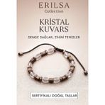 Sertifikalı Ham Kristal Kuvars Bileklik – Enerji Temizleyici Zihin Dengeleyici