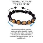 Sertifikalı Kahverengi Termal Kuvars Oniks Taşı Bileklik