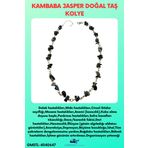 Sertifikalı Kambaba Jasper Doğal Taş Özel Tasarım Kolye Aaa Kalite