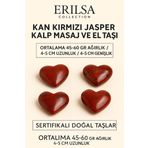 Sertifikalı Kan Kırmızı Jasper Kalp Masaj ve El Taşı – Güç, Kararlılık ve Enerji Dengeleyici Kristal