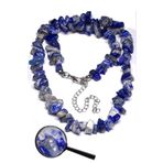 Sertifikalı Kırık Taşlı Aaa+ Lapis Lazuli Taşı Doğal Taş Kolye