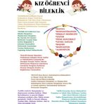 Sertifikalı Kız Öğrenci Bileklik Kehribar Pembe Kuvars Kalsit Havlit Lapis Lazuli Akik Gökkuşağı İp