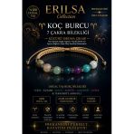 Sertifikalı Koç Burcu 7 Çakra Doğal Taş Bileklik -Ayarlamalı Unisex Premium Hem Bileklik Hem Halhal