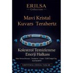 Sertifikalı Kolesterol Temizlenme Enerji Halkası – Mavi Kristal Kuvars Ve Terahertz 4 Mm