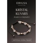 Sertifikalı Kristal Kuvars Doğal Taş Bileklik – Arındırıcı ve Güçlendirici Enerji