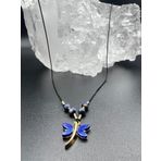 Sertifikalı Lapis Lazuli & Sedef Doğal Taş Tasarım Kolye Yusufcuk Detaylı AAA Kalite