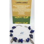 Sertifikalı Lapis Lazuli Taşı Bileklik Orijinal Doğal Taş Tasarım Bileklik