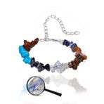 Sertifikalı Meditasyon 7 Çakra Doğal Taş Bileklik - Jasper Firuze Lapis Obsidyen Akik Ay Taşı