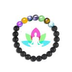 Sertifikalı Meditasyon Doğal Taş Lav Opal Akik Lapis Ametist Aventurin Kaplan Gözü 7 Çakra Bileklik