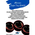 Sertifikalı Mercan Doğal Taş Bileklik Özel Tasarım