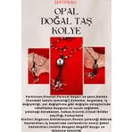 Sertifikalı Opal Doğal Taş Kolye El Yapımı Handmade A Kalite