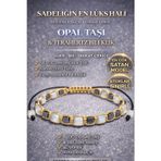 Sertifikalı Opal Taşı Bileklik - 5 Mm Küp Kesim Terahertz Doğal Taş Ayarlanabilir Lüks Minimal