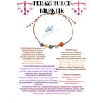 Sertifikalı Özel Tasarım Doğal Taş Terazi Burcu Bileklik Sodalit Sitrin Aventurin Pembe Kuvars Akik