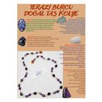 Sertifikalı Özel Tasarım Terazi Burcu Kolye Sodalit Sitrin Aventurin Pembe Kuvars Akik