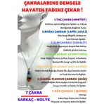 Sertifikalı Pandül Kesim 7 Çakra Doğal Taş Kadın Kolye Sarkaç Özel Kesim Kolye Zinciri Hediyeli