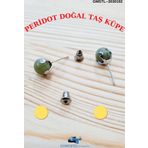 Sertifikalı Peridot Doğal Taş Top Küpe Orijinal Doğal Taş
