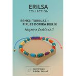 Sertifikalı Renklidorika Firuze Turkuaz Taşı Bileklik – Pozitif Enerjini Hisset, Ruhunu Parla