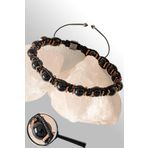 Sertifikalı Rose Hematitli 6 Mm Doğal Şungit (Shungite) Taşı Bileklik