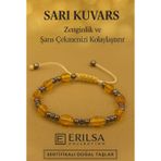 Sertifikalı Sarı Kuvars Taşı Bileklik Zenginlik Enerjisini Artırır ve Şans Alanınızı Genişletir