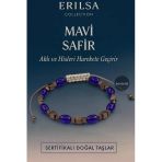 Sertifikalı Sentetik Mavi Safir Taşı Bileklik – Aklı ve Hisleri Güçlendiren Şık Takı