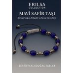 Sertifikalı Sentetik Mavi Safir Taşı Bileklik - Bilgelik Denge ve Sezgi Gücü Veren Takı