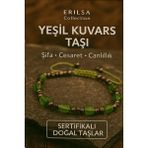 Sertifikalı Şifalı Yeşil Kuvars Taşı Bileklik Canlılık Verir ve Ruhsal Cesareti Destekler