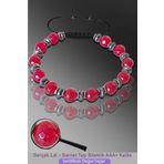 Sertifikalı Silver Hematitli Lal Garnet Taşı Bileklik - Ayarlamalı