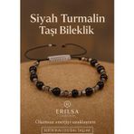 Sertifikalı Siyah Turmalin Taşı Bileklik Negatif Enerjiyi Blokla ve Ruhsal Koruma Sağla