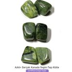 Sertifikalı Tamburlanmış Doğal Jade Yeşim Taşı Kütle