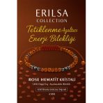 Sertifikalı Tetiklenme Azaltıcı Enerji Bilekliği - Rose Hematit Kristali Doğal Taş 4Mm