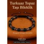 Sertifikalı Turkuaz Topaz Taşı Bileklik 8X8 Mm – Duygusal Denge Ve Huzur Taşı