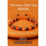 Sertifikalı Turuncu Akik Taşı Bileklik 6X6 Mm – Canlılık, Cesaret Ve Motivasyon Taşı