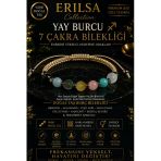 Sertifikalı Yay Burcu 7 Çakra Doğal Taş Bileklik - Ayarlamalı Unisex Lüks Hem Bileklik Hem Halhal