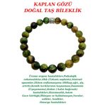 Sertifikalı Yeşil Kaplan Gözü Doğal Taş Bileklik Aaa Kalite