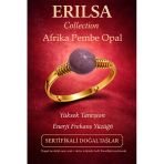 Sertifikalı Yüksek Tansiyon Enerji Yüzüğü – Afrika Pembe Opal Taşı Ayarlamalı Gold Yengeç Terazi