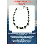 Sertifikalı Zümrüt Doğal Taş Özel Tasarım Kolye